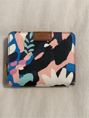 Fossil Emma RFID Mini Wallet Fiona Floral Leather